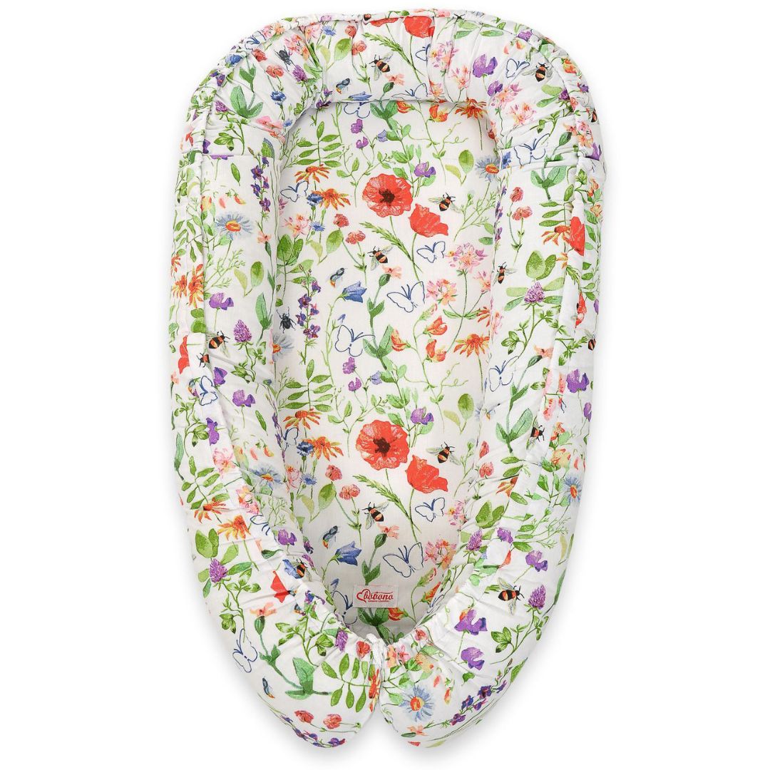 Babynest – Wendbares Babynestchen mit besonderen Mustern