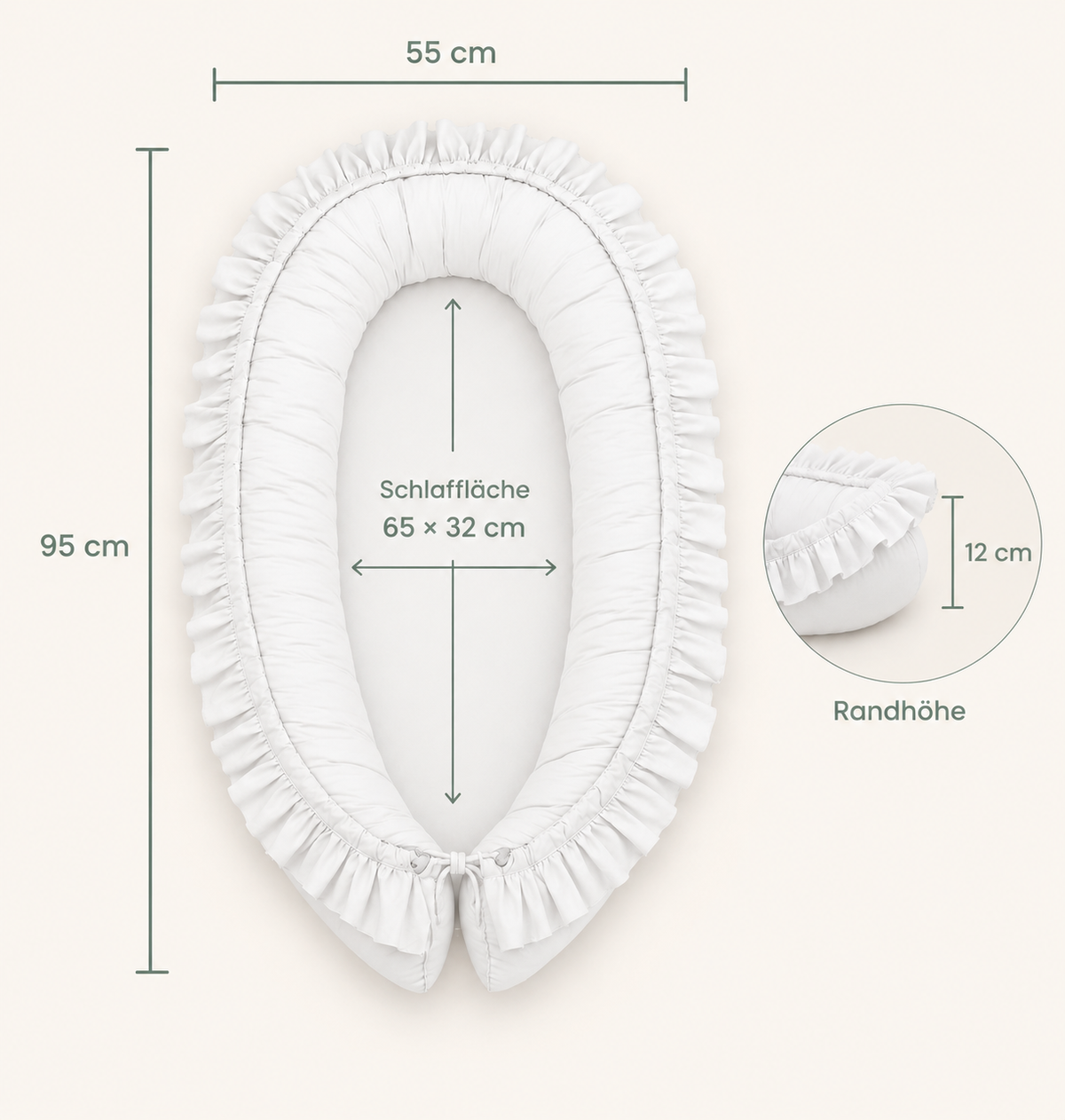 Babynestchen – Wendbar & Verstellbar