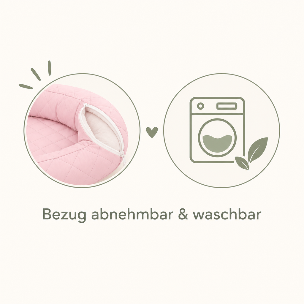 Babynest 2-in-1 – Babynestchen mit Bettschlange