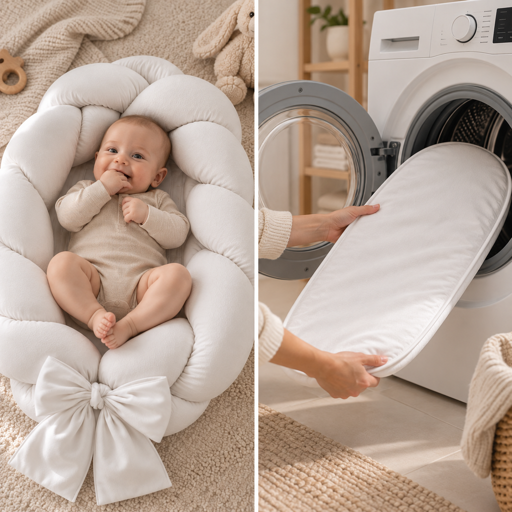 Babynest mit Bettrand – 2-in-1 Nestchen & Bettumrandung