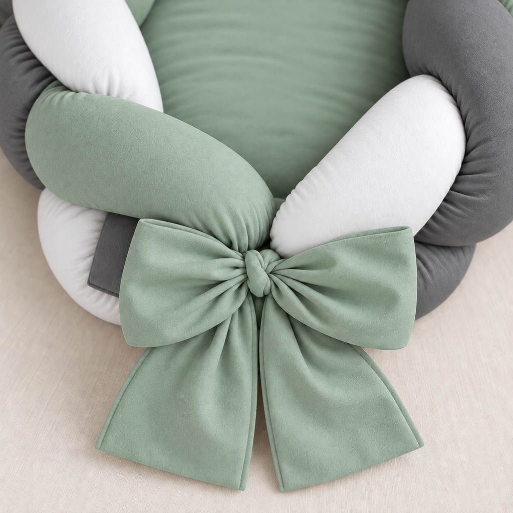 Babynest 2-in-1 – Geflochtene Designs