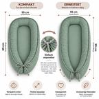 Babynest – Wendbares Babynestchen in Pastellfarben