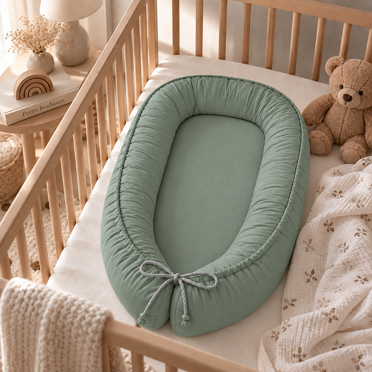 Babynest – Wendbares Babynestchen in Pastellfarben