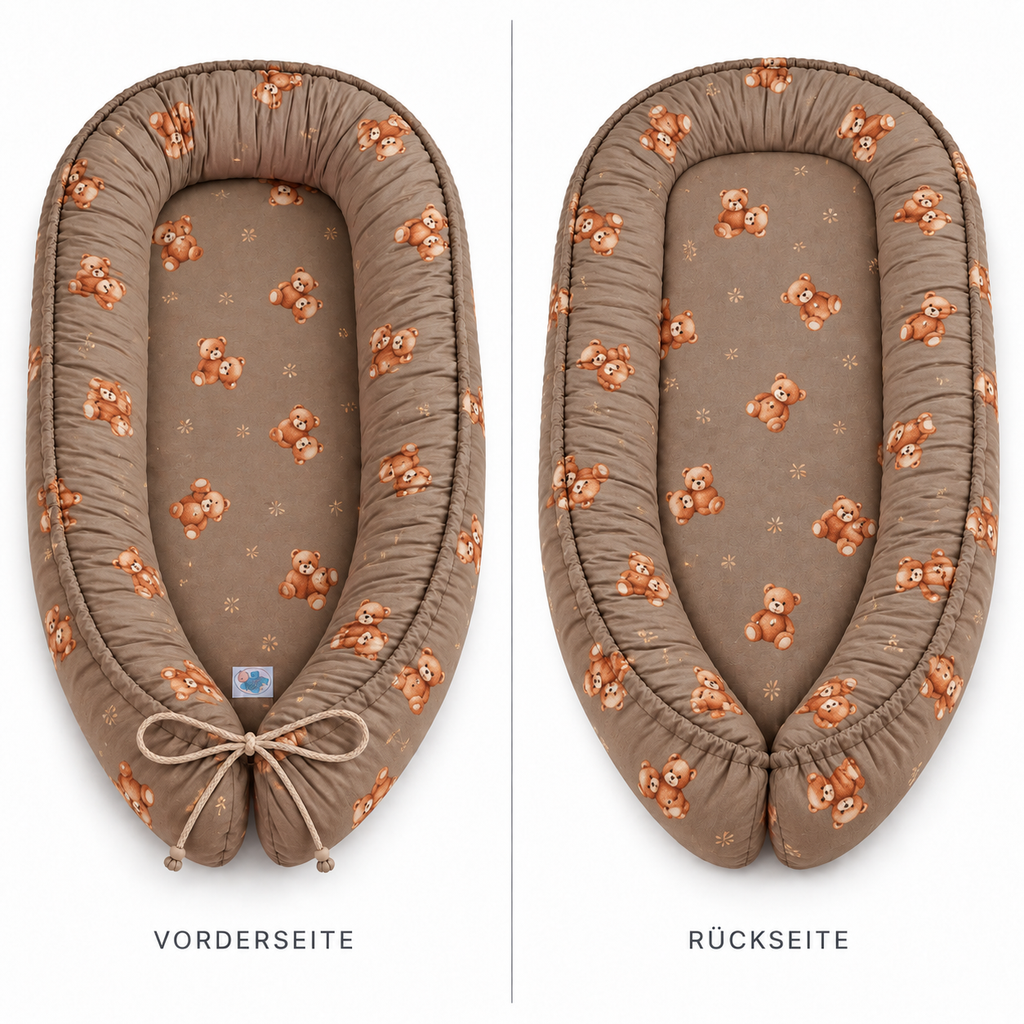 Babynest – Wendbares Babynestchen mit Muster