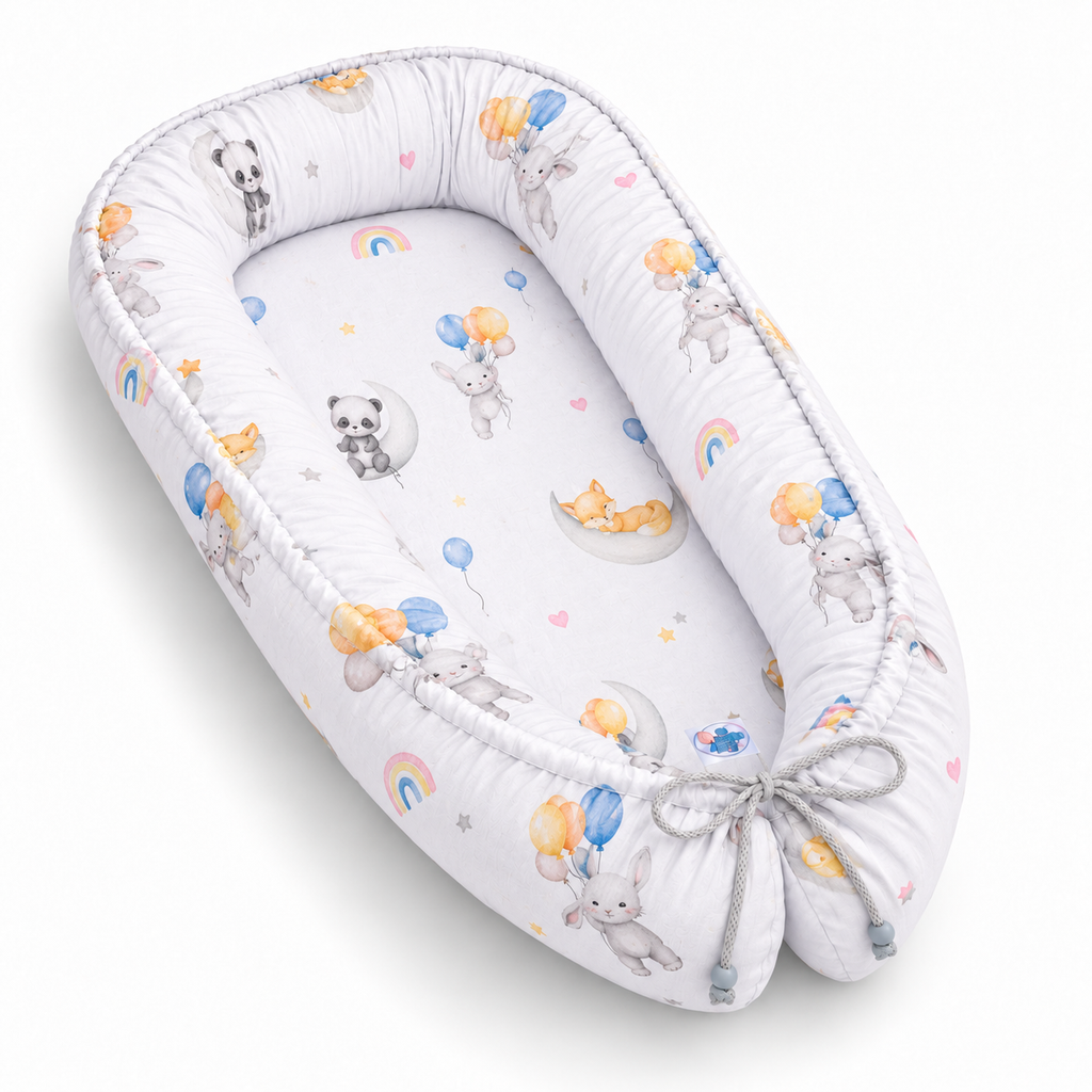 Babynest – Wendbares Babynestchen mit verschiedenen Mustern