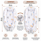Babynest – Wendbares Babynestchen mit verschiedenen Mustern