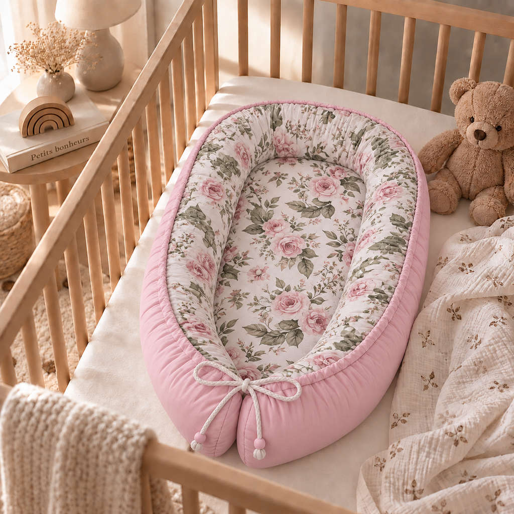 Babynest – Wendbares Babynestchen mit besonderen Mustern