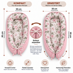 Babynest – Wendbares Babynestchen mit besonderen Mustern