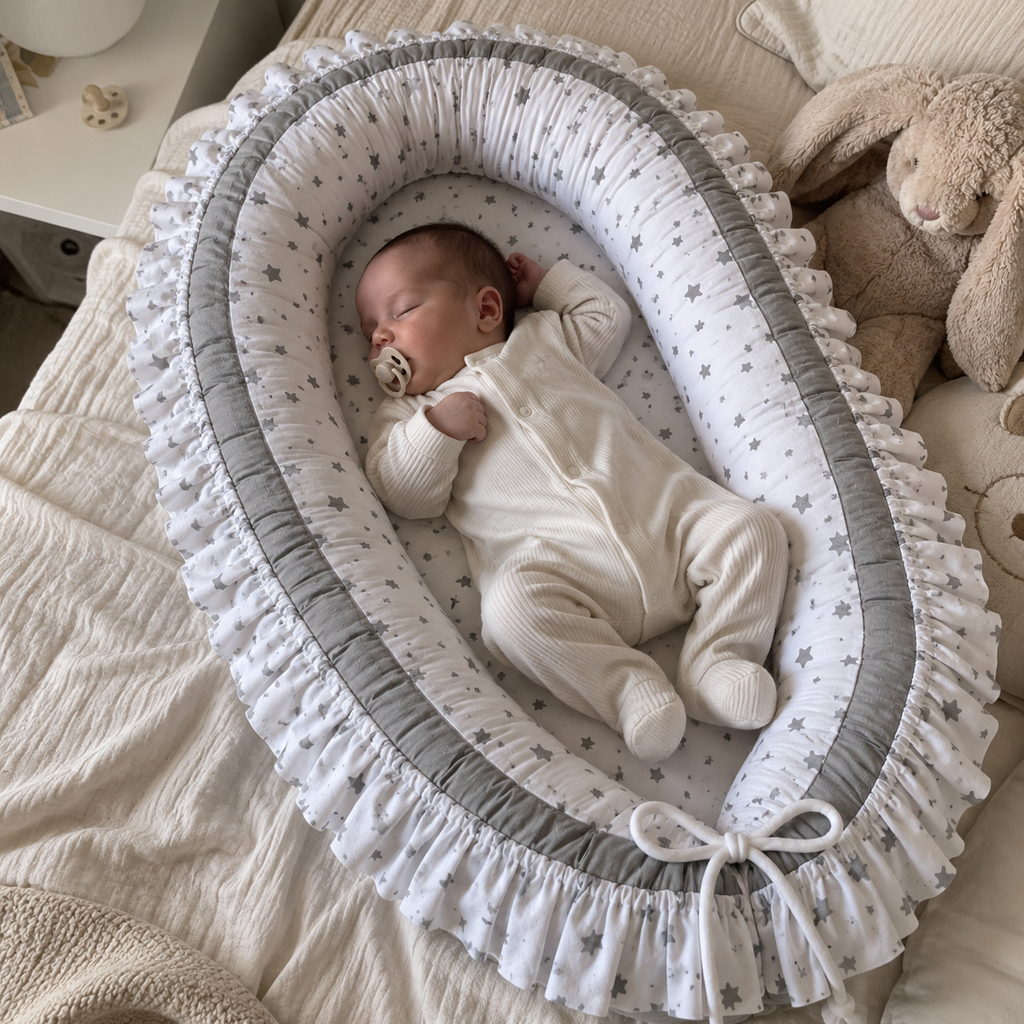 Babynestchen mit Rüschen – Verschiedene Designs