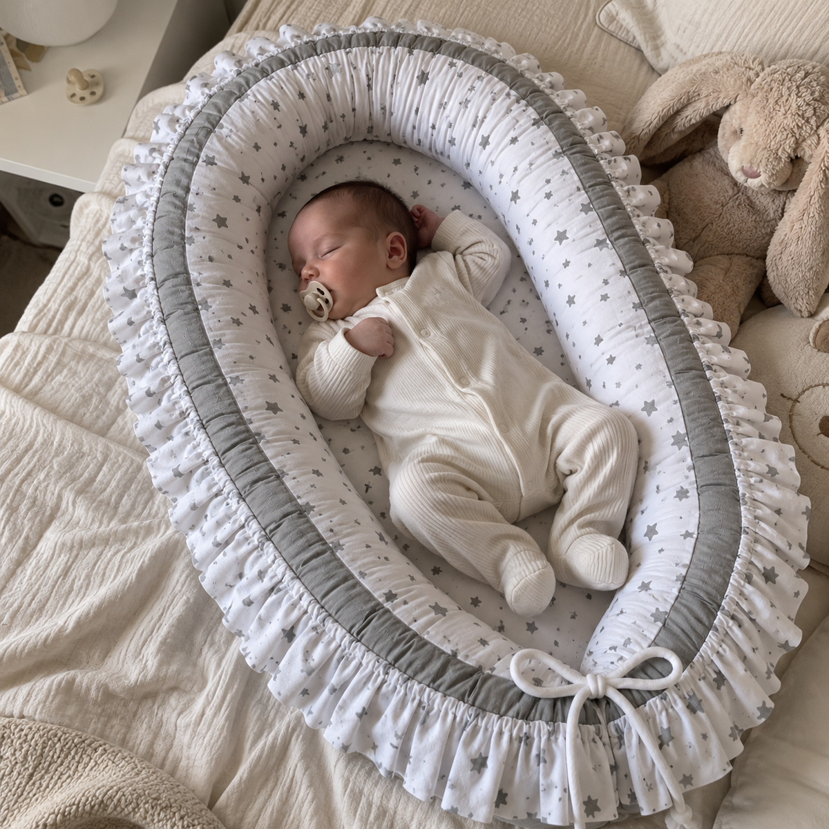 Babynestchen mit Rüschen – Verschiedene Designs