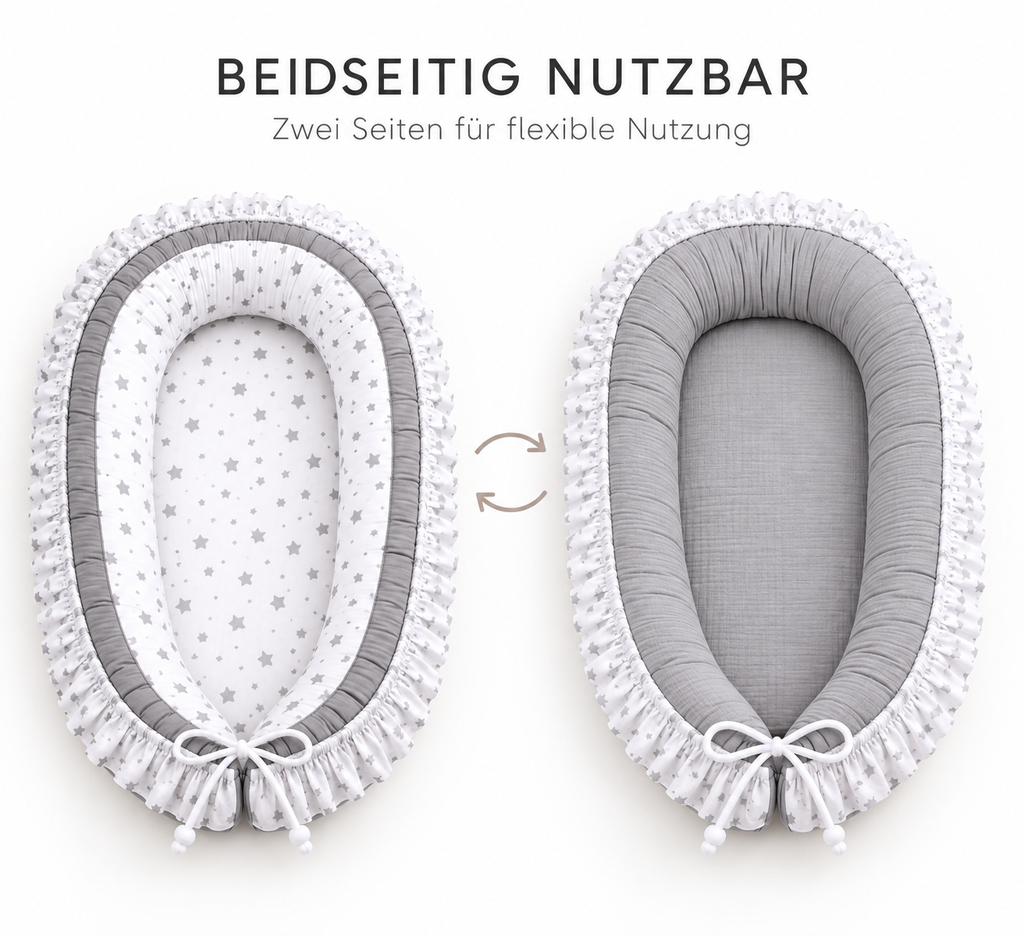 Babynestchen mit Rüschen – Verschiedene Designs