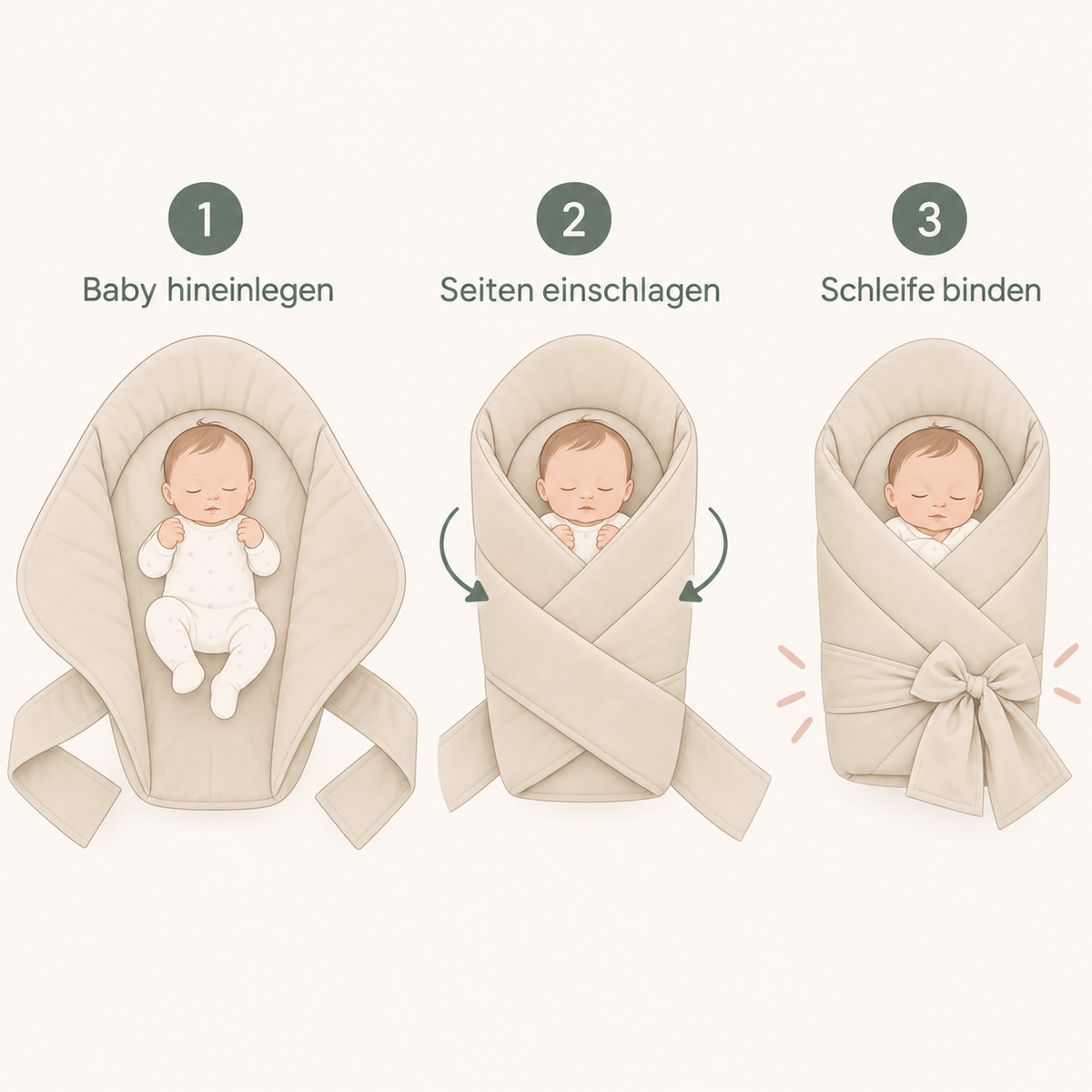 Pucksack mit Schleife – Verschiedene Designs