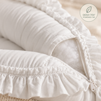 Babynestchen mit Rüschen – Klassische Farbtöne